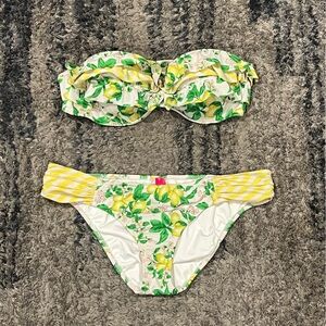 Victoria's Secret Lemon Print Bikini